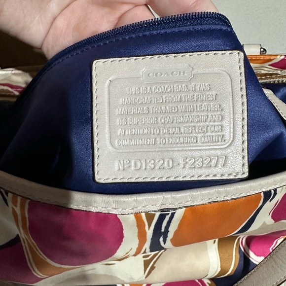 Coach Signature Multicolor Monogram Purse - Picture 9 of 9